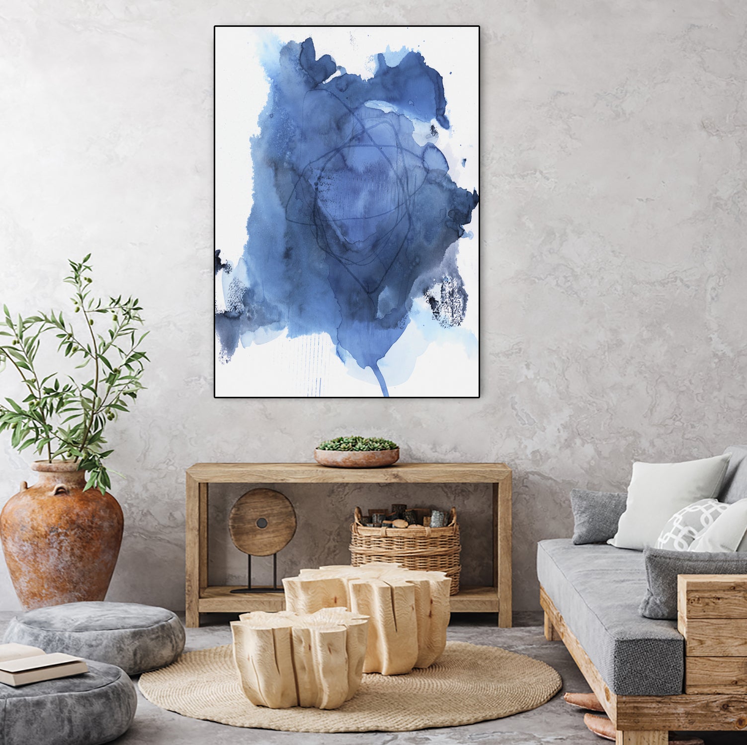 Into The Deep Blue I by Andrea Haase on GIANT ART - abstract