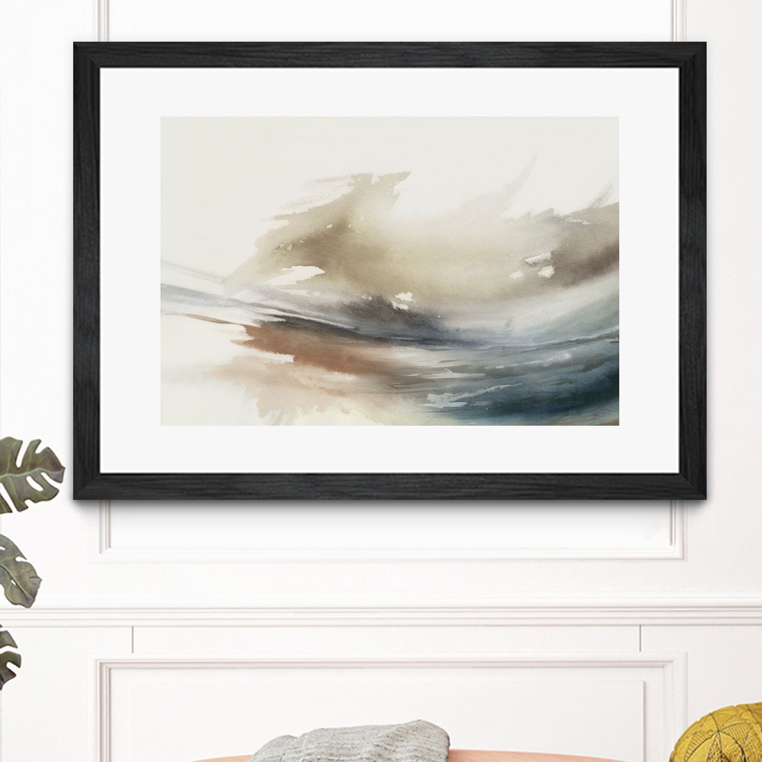 Gentle Abstractions  by Pi Studio  on GIANT ART - brown cloud dancer 