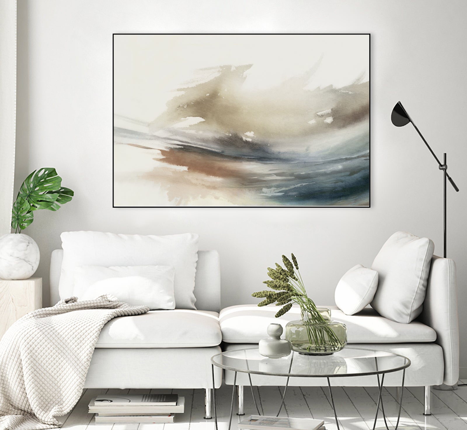 Gentle Abstractions  by Pi Studio  on GIANT ART - brown cloud dancer 