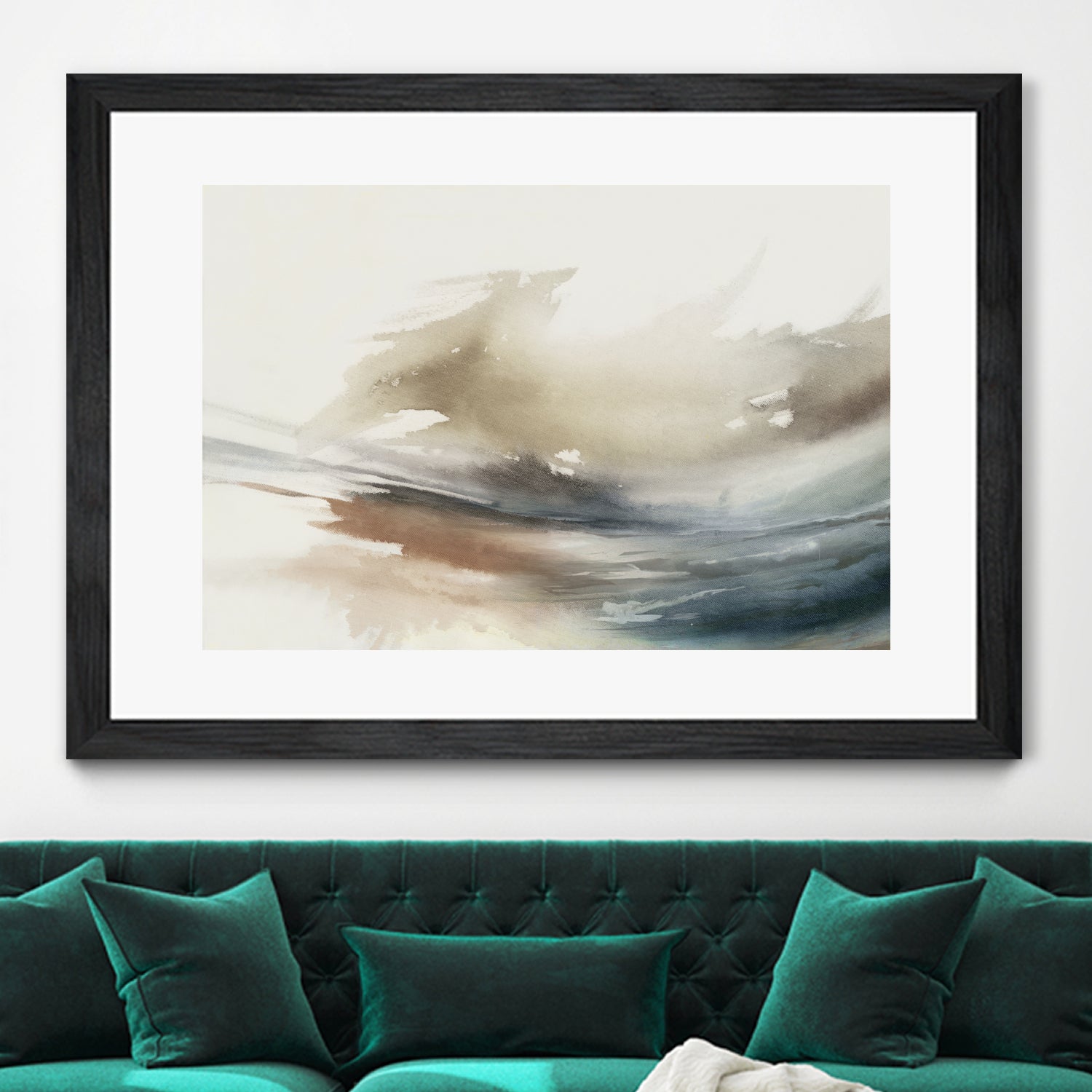 Gentle Abstractions  by Pi Studio  on GIANT ART - brown cloud dancer 