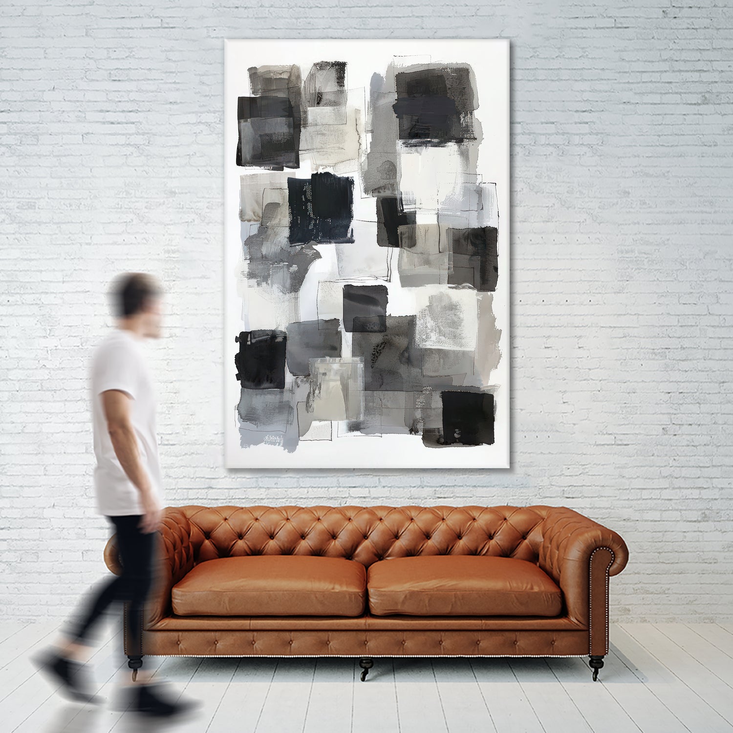 Monochrome Depth I by Raymond Powers on GIANT ART - abstract