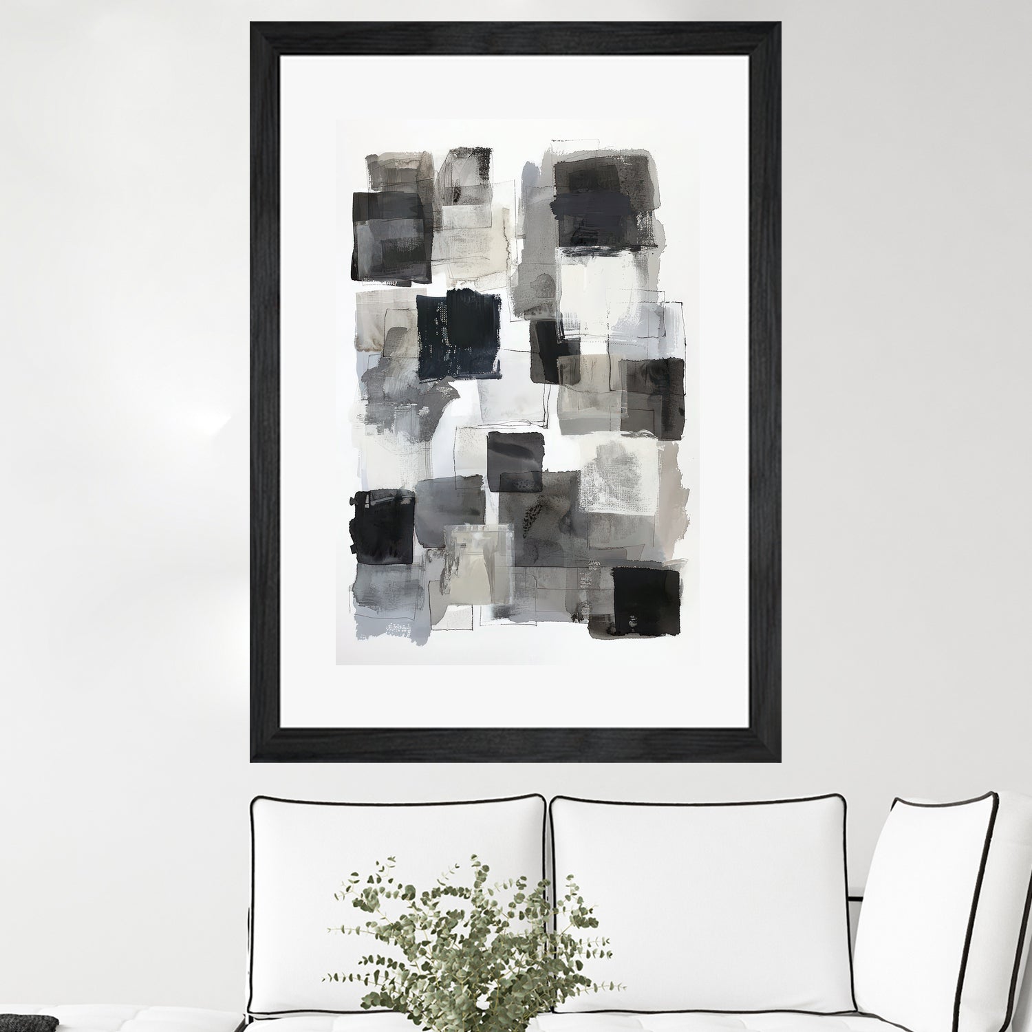 Monochrome Depth I by Raymond Powers on GIANT ART - abstract