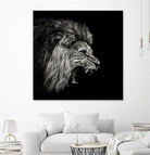 Roaring Lion #2 by Christian Meermann on GIANT ART - feline animal feline