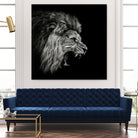 Roaring Lion #2 by Christian Meermann on GIANT ART - feline animal feline