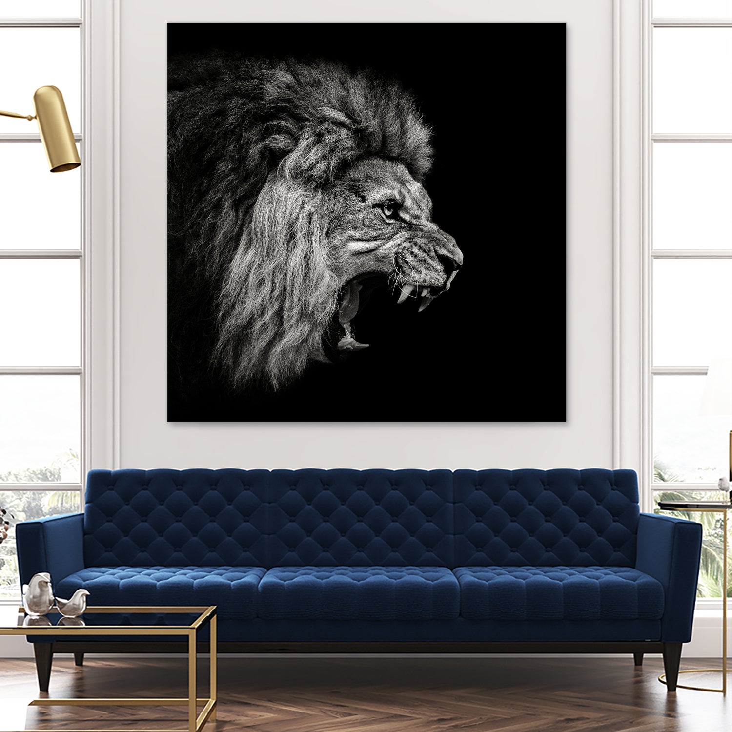 Roaring Lion #2 by Christian Meermann on GIANT ART - feline animal feline