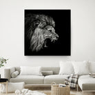Roaring Lion #2 by Christian Meermann on GIANT ART - feline animal feline