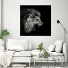 Roaring Lion #2 by Christian Meermann on GIANT ART - feline animal feline