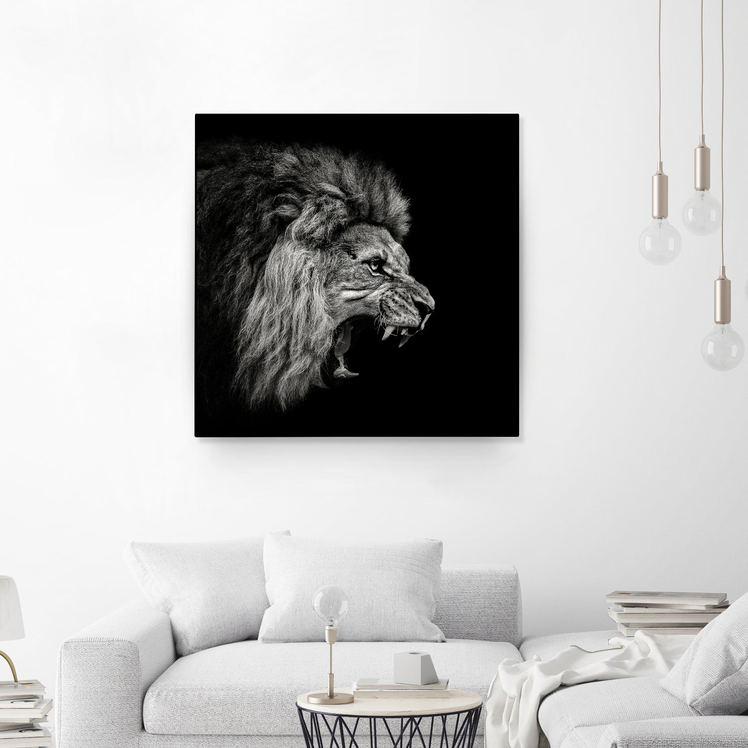 Roaring Lion #2 by Christian Meermann on GIANT ART - feline animal feline