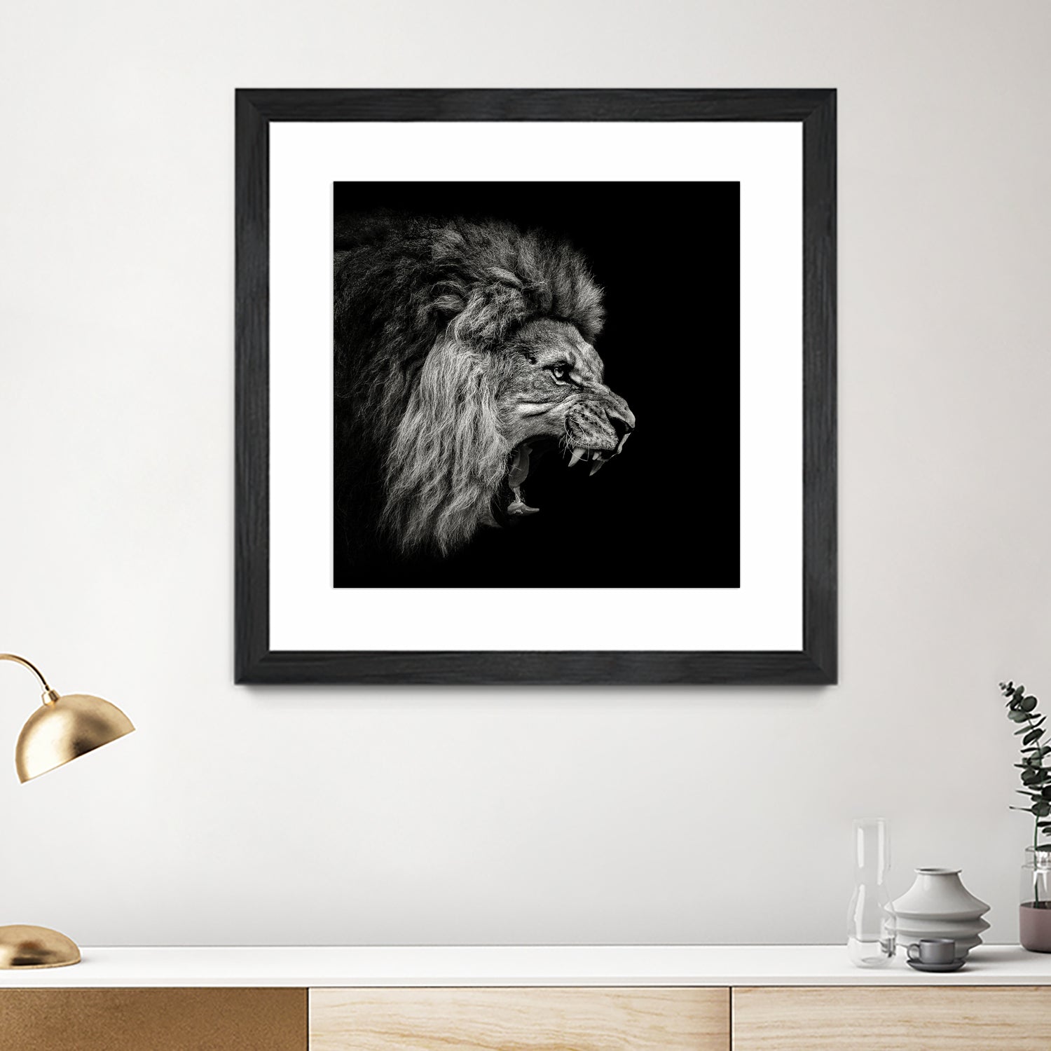 Roaring Lion #2 by Christian Meermann on GIANT ART - feline animal feline