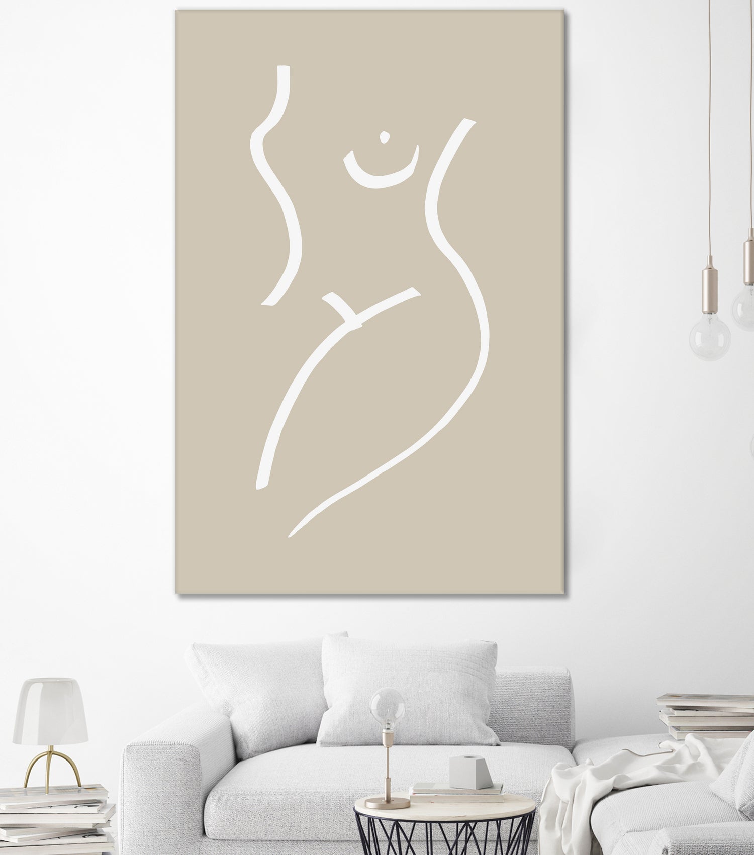 Body Sketch Sand by Pictufy on GIANT ART - line art woman