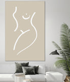 Body Sketch Sand by Pictufy on GIANT ART - line art woman