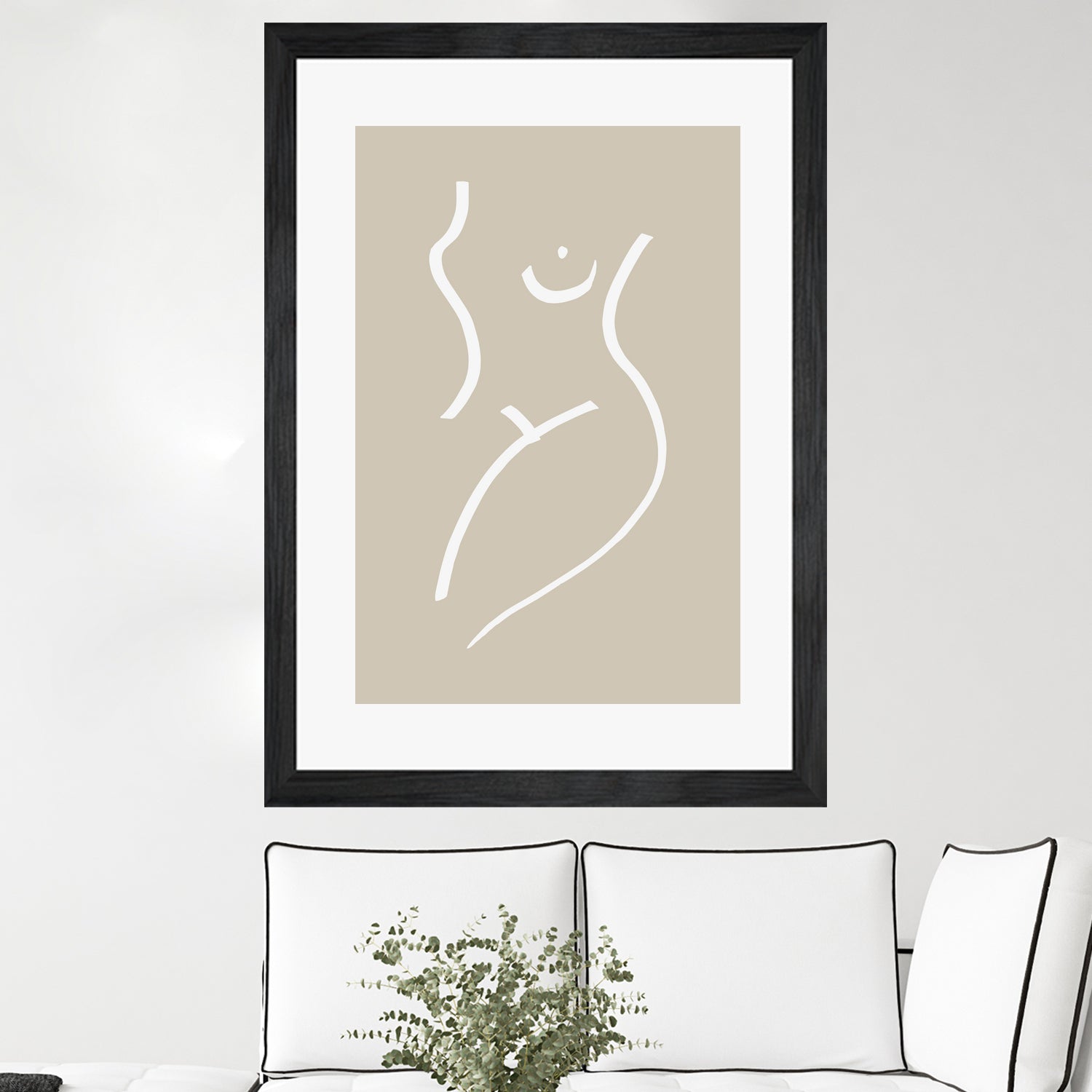 Body Sketch Sand by Pictufy on GIANT ART - line art woman