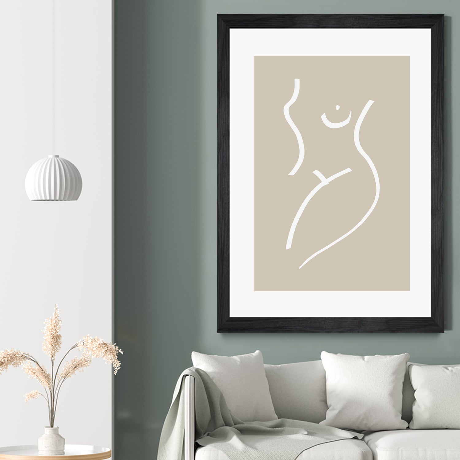 Body Sketch Sand by Pictufy on GIANT ART - line art woman