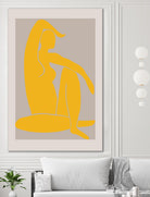 Yellow Figure by Pictufy on GIANT ART - figurative woman