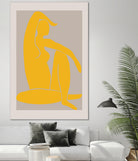 Yellow Figure by Pictufy on GIANT ART - figurative woman