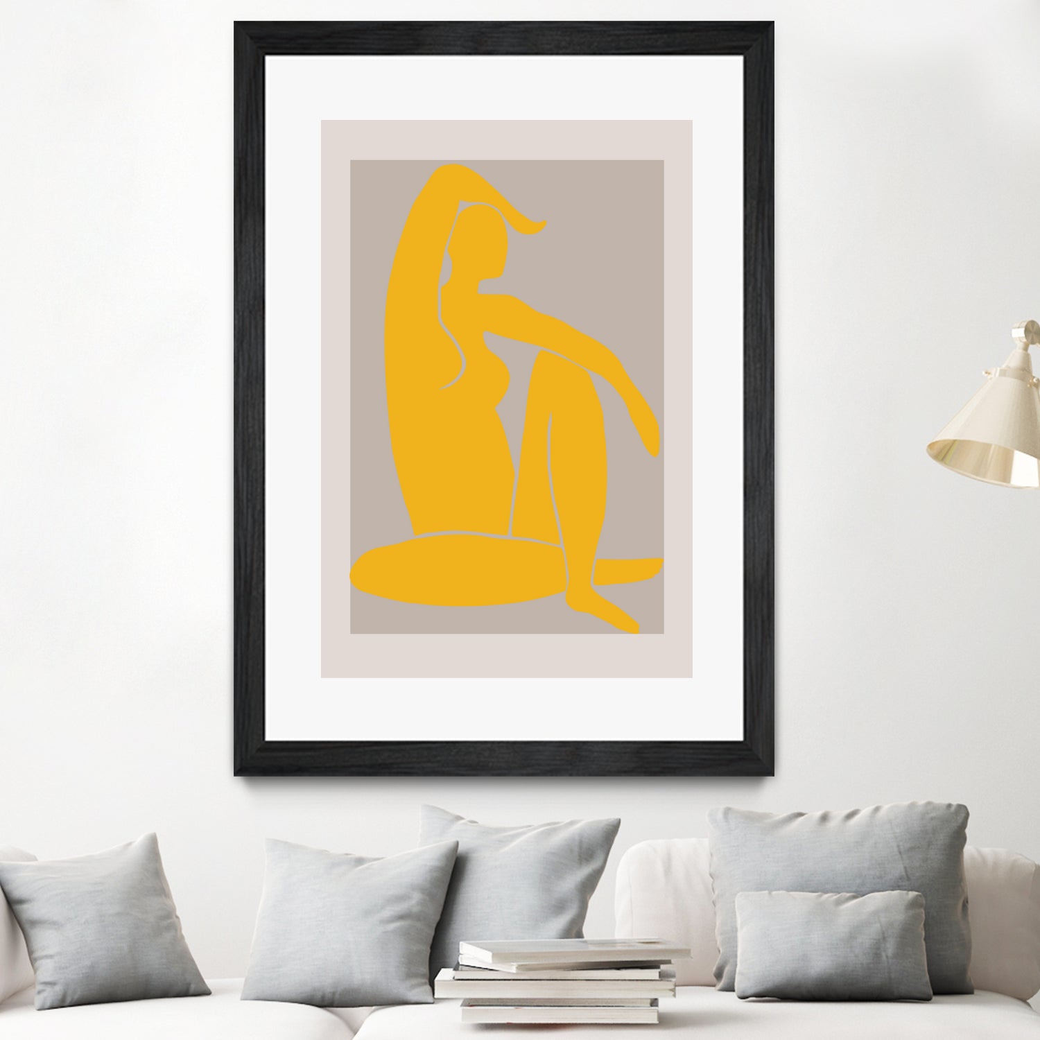 Yellow Figure by Pictufy on GIANT ART - figurative woman