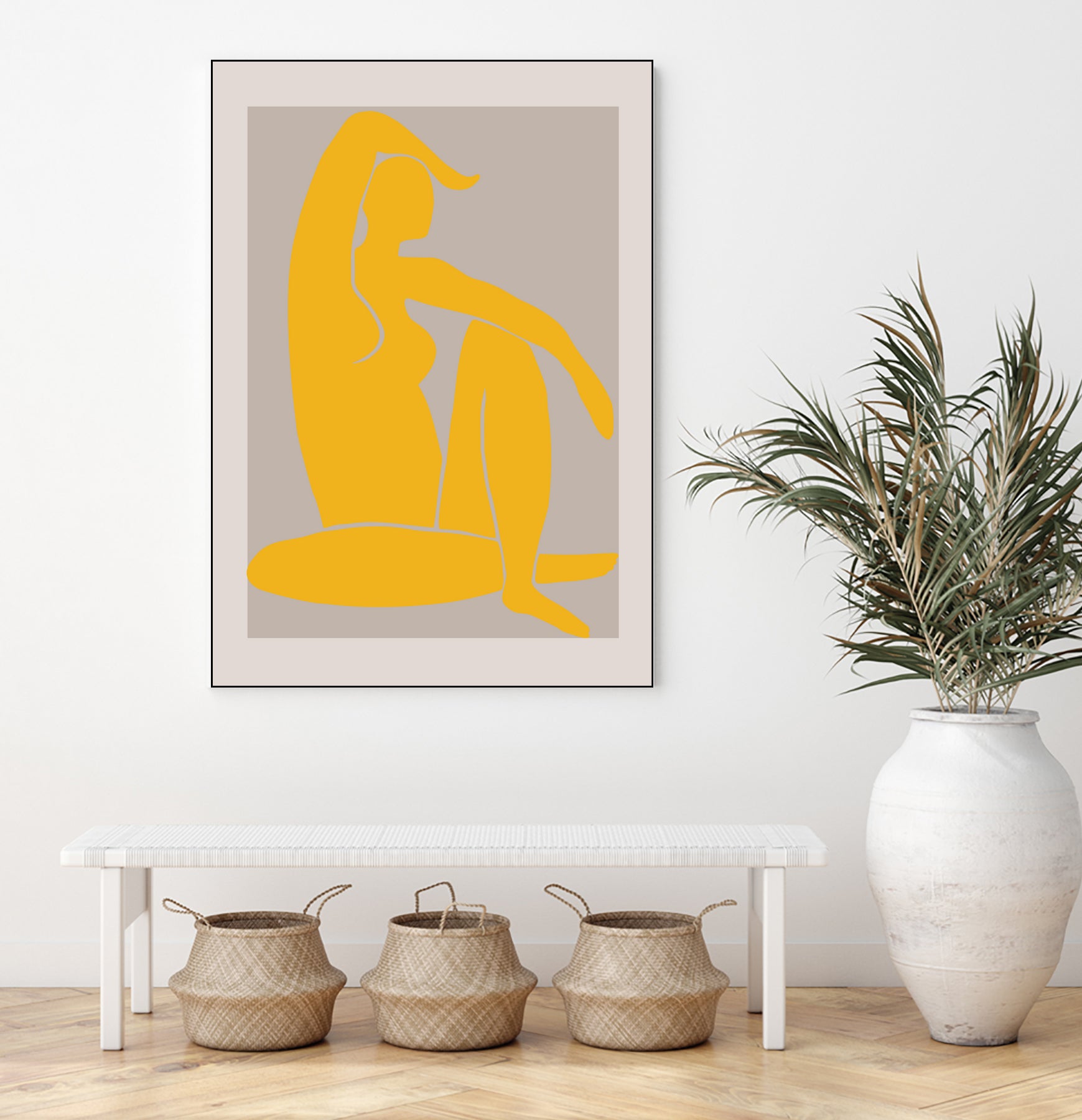 Yellow Figure by Pictufy on GIANT ART - figurative woman