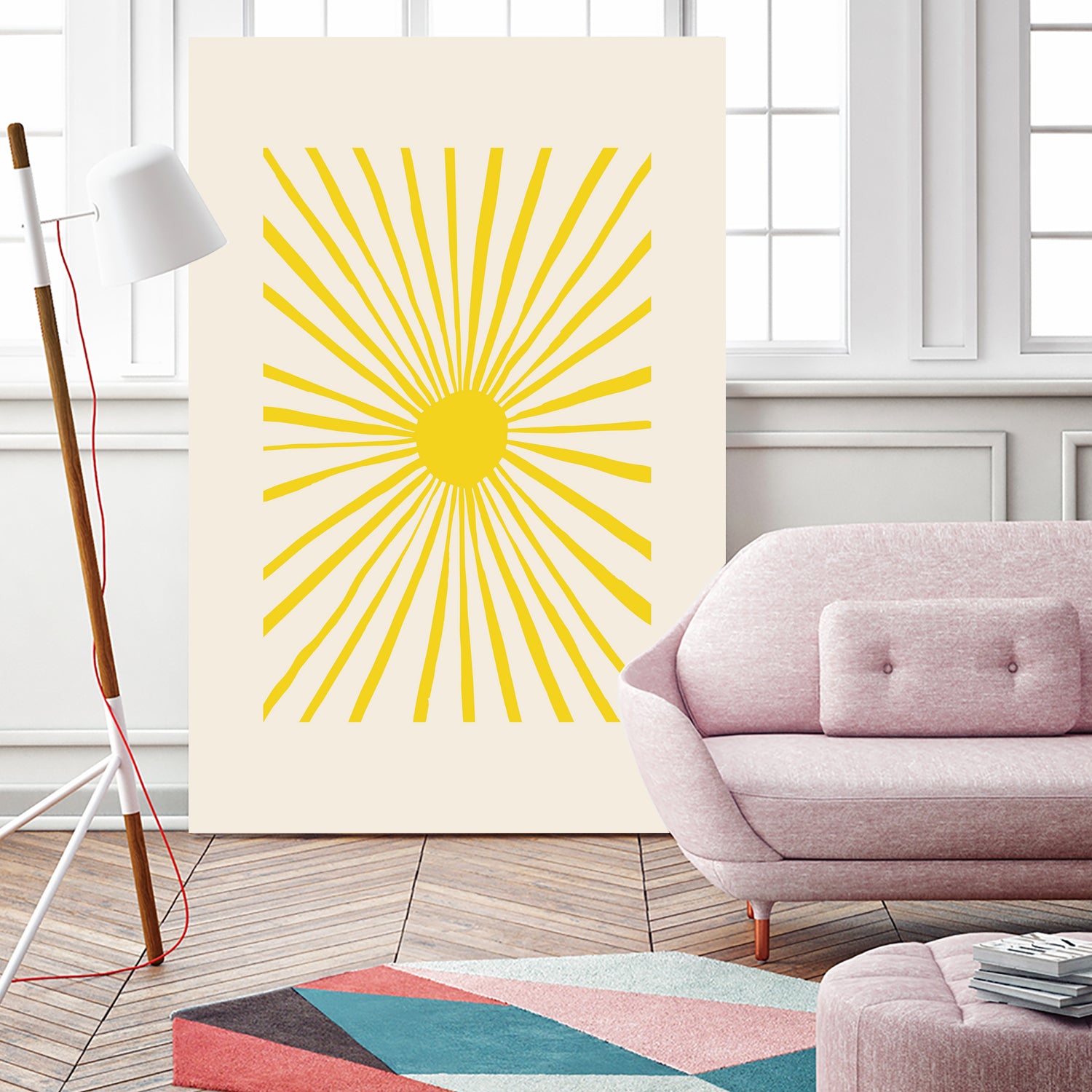 The Sun by Pictufy on GIANT ART - geometric sun