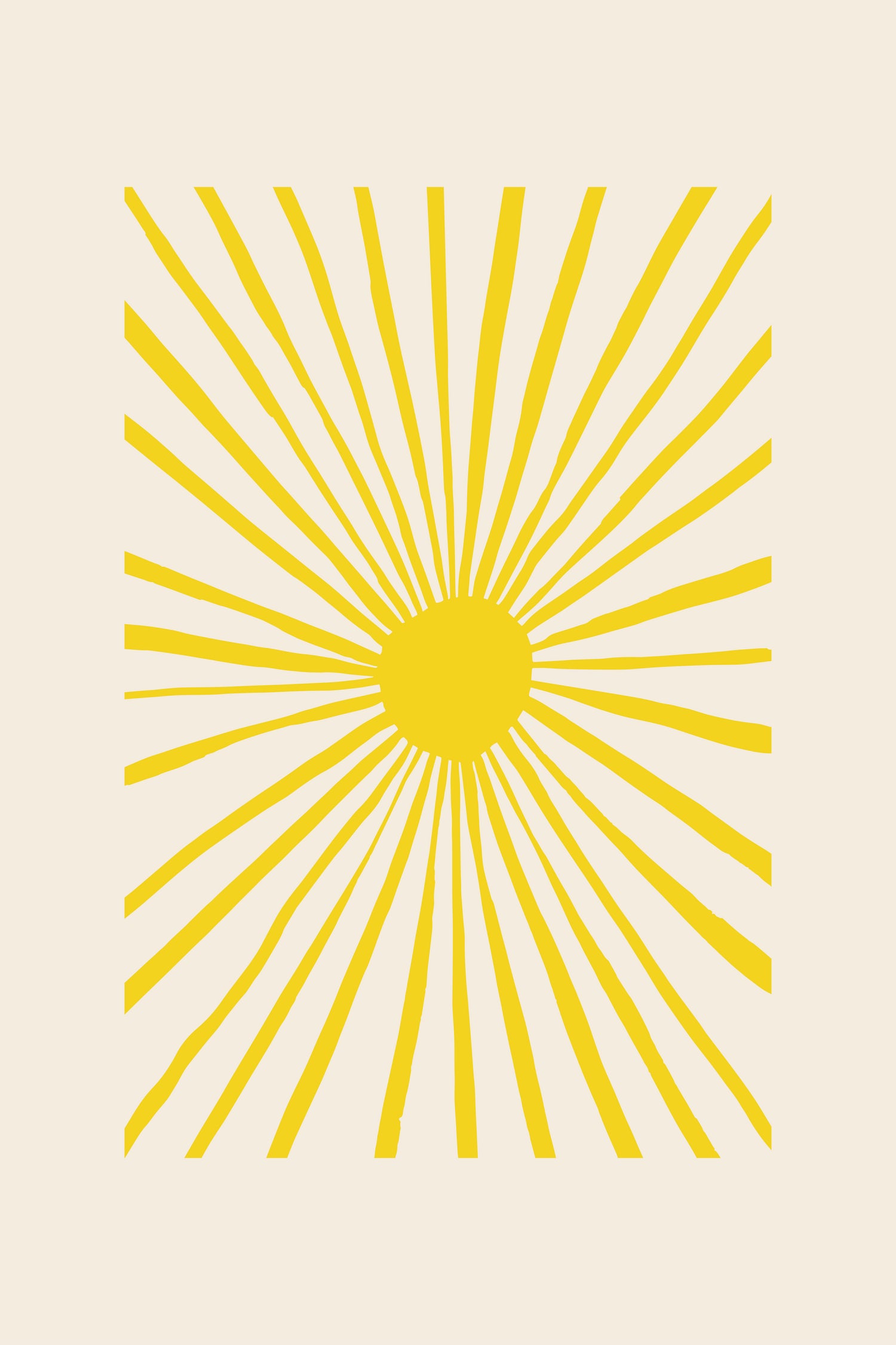 The Sun by Pictufy on GIANT ART - geometric sun