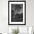 Arbores  by Pepa on GIANT ART - black botanical framed canvas