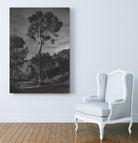 Arbores  by Pepa on GIANT ART - black botanical framed canvas