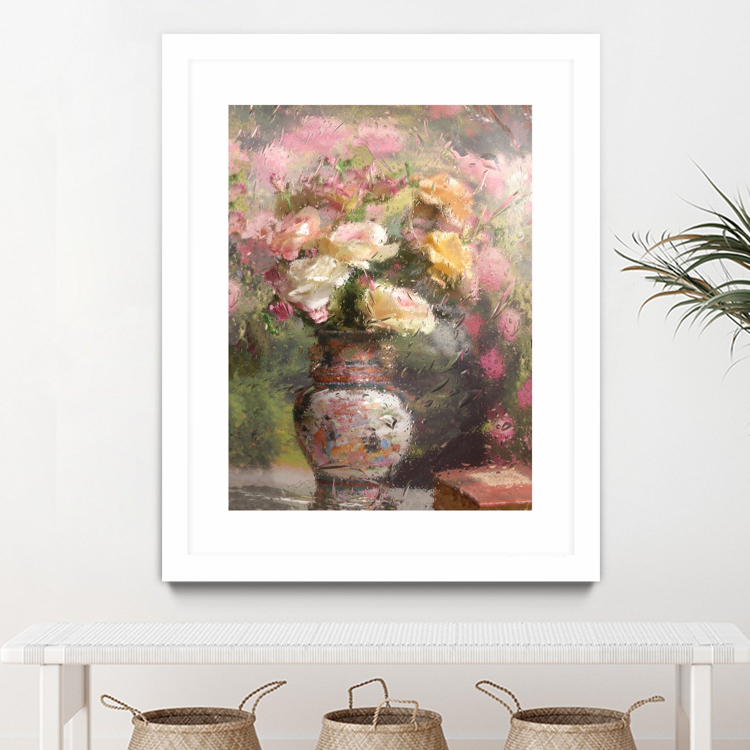 Still life with flowers by Andrey on GIANT ART - pink botanical flowers