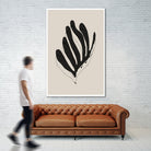 Abstract Leaf Lines by THE MIUUS STUDIO on GIANT ART - flowers and plants minimalist art