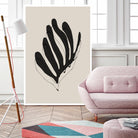 Abstract Leaf Lines by THE MIUUS STUDIO on GIANT ART - flowers and plants minimalist art