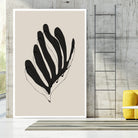 Abstract Leaf Lines by THE MIUUS STUDIO on GIANT ART - flowers and plants minimalist art