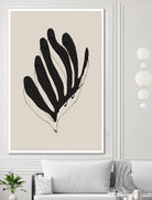 Abstract Leaf Lines by THE MIUUS STUDIO on GIANT ART - flowers and plants minimalist art