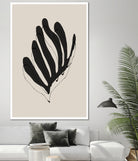 Abstract Leaf Lines by THE MIUUS STUDIO on GIANT ART - flowers and plants minimalist art