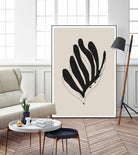 Abstract Leaf Lines by THE MIUUS STUDIO on GIANT ART - flowers and plants minimalist art