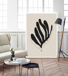 Abstract Leaf Lines by THE MIUUS STUDIO on GIANT ART - flowers and plants minimalist art