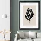 Abstract Leaf Lines by THE MIUUS STUDIO on GIANT ART - flowers and plants minimalist art