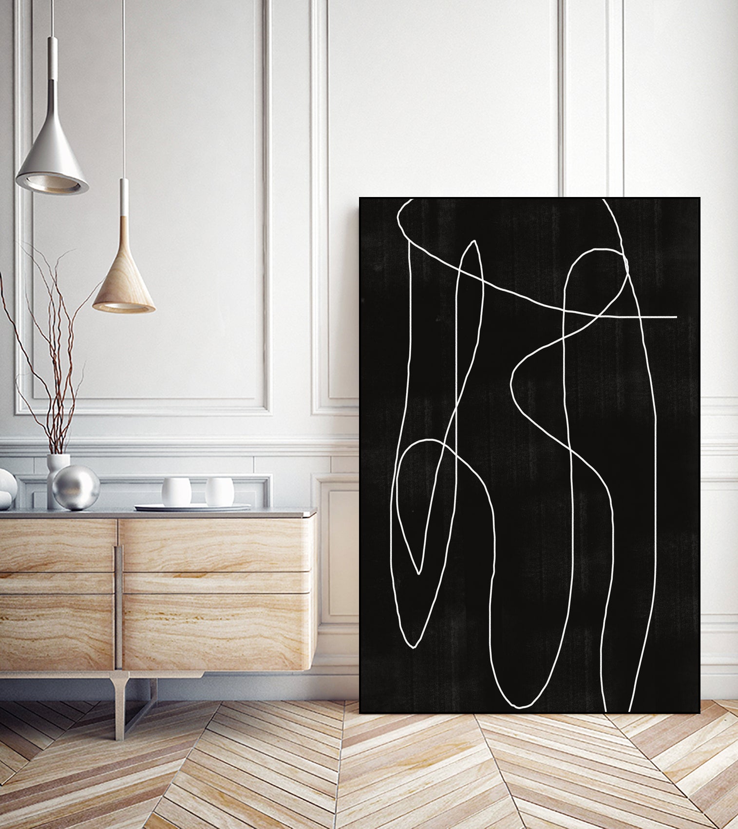 Abstract Line No2. by THE MIUUS STUDIO on GIANT ART - line art line art