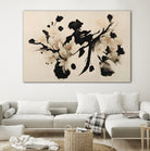Cherry Blossom Branch by Treechild on GIANT ART - black  framed canvas
