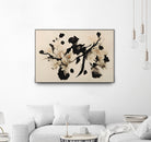 Cherry Blossom Branch by Treechild on GIANT ART - black  framed canvas