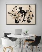 Cherry Blossom Branch by Treechild on GIANT ART - black  framed canvas