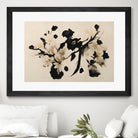 Cherry Blossom Branch by Treechild on GIANT ART - black  framed canvas