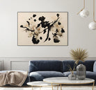 Cherry Blossom Branch by Treechild on GIANT ART - black  framed canvas