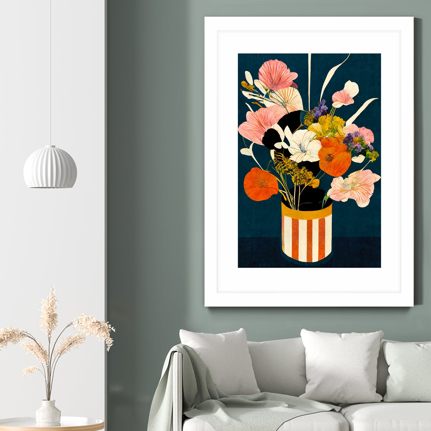 Flowers At Night by Treechild on GIANT ART - red botanical flowers and plants