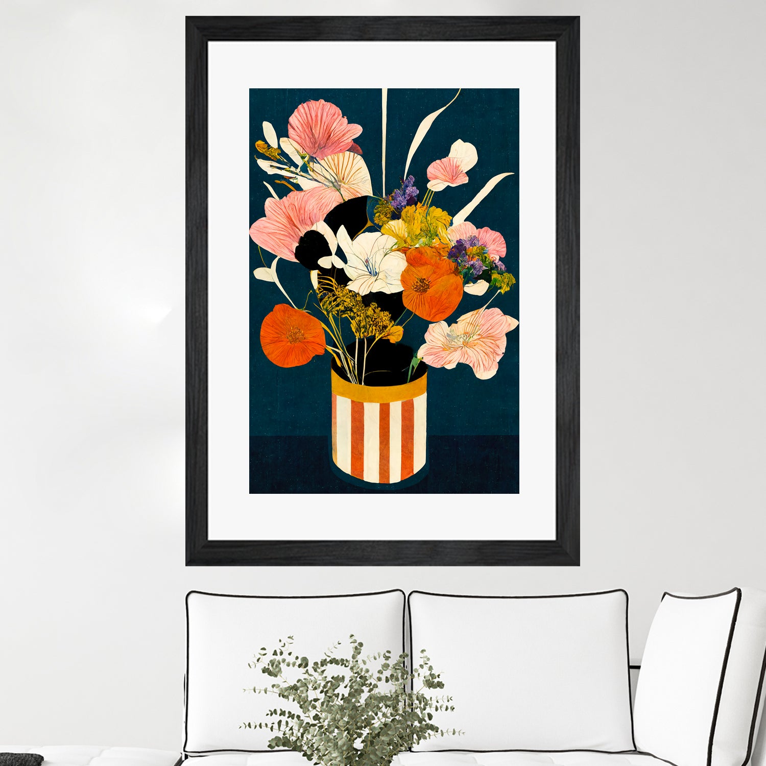 Flowers At Night by Treechild on GIANT ART - red botanical flowers and plants