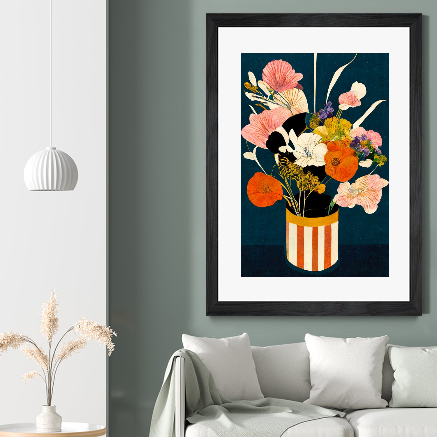 Flowers At Night by Treechild on GIANT ART - red botanical flowers and plants