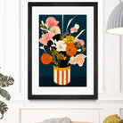 Flowers At Night by Treechild on GIANT ART - red botanical flowers and plants