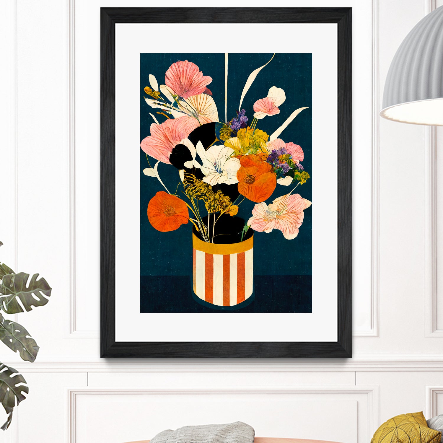 Flowers At Night by Treechild on GIANT ART - red botanical flowers and plants