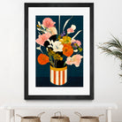 Flowers At Night by Treechild on GIANT ART - red botanical flowers and plants