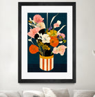 Flowers At Night by Treechild on GIANT ART - red botanical flowers and plants