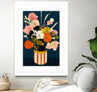 Flowers At Night by Treechild on GIANT ART - red botanical flowers and plants