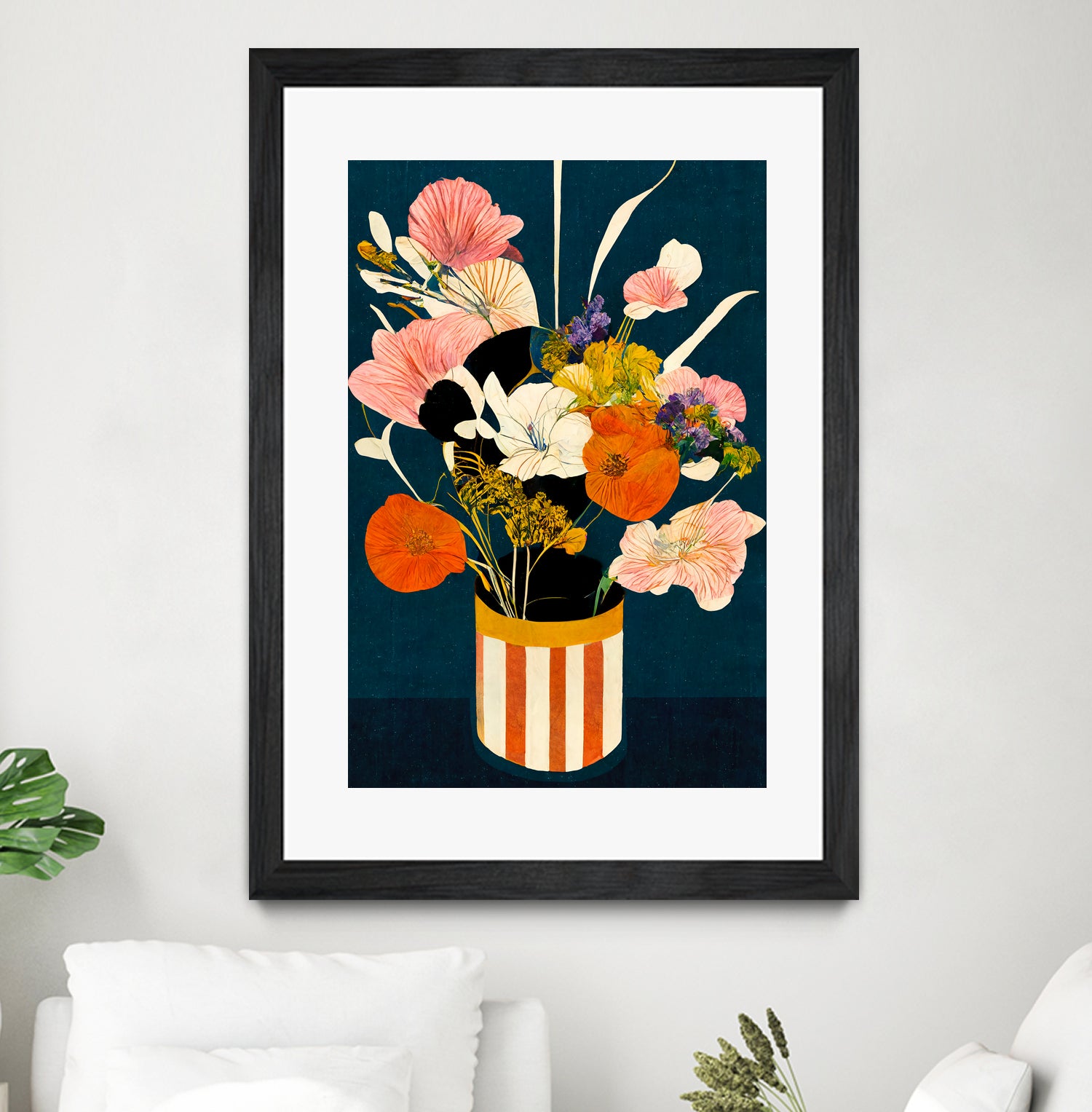 Flowers At Night by Treechild on GIANT ART - red botanical flowers and plants