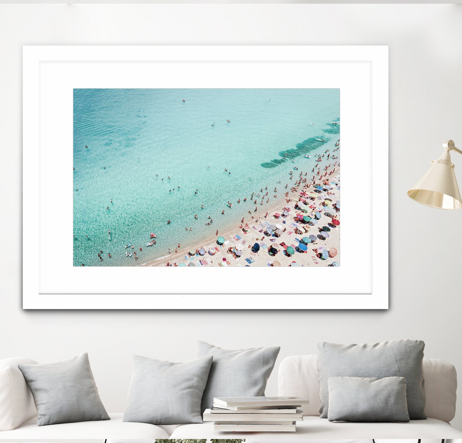 Busy Beach by Kathrin on GIANT ART - photography water